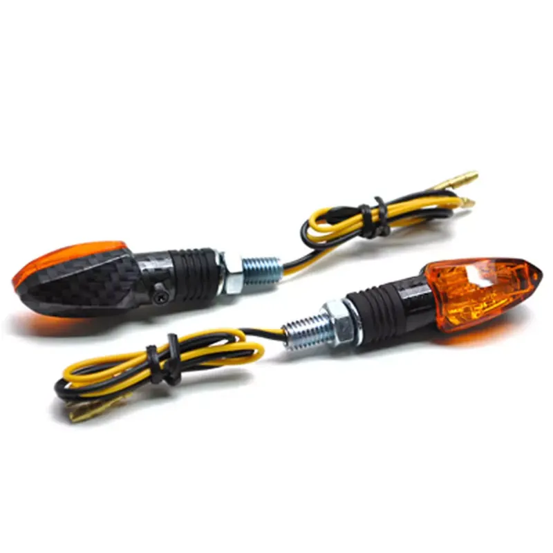 Clignotants Micro Flèche orange carbone BAU9S Usine Directe