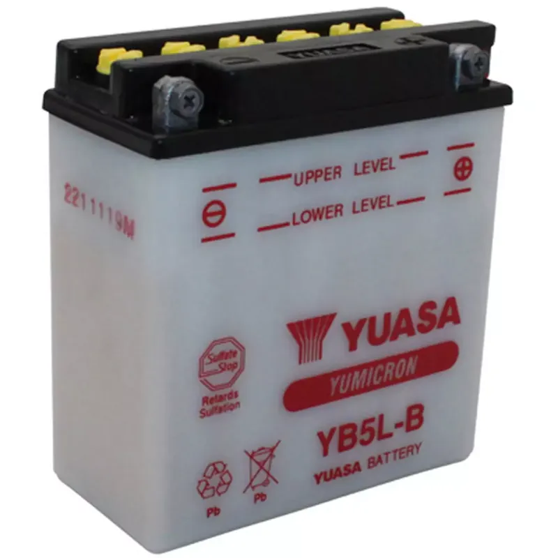 Marque Batterie 12V 5 Ah YB5L-B - YUASA Yumicron +D