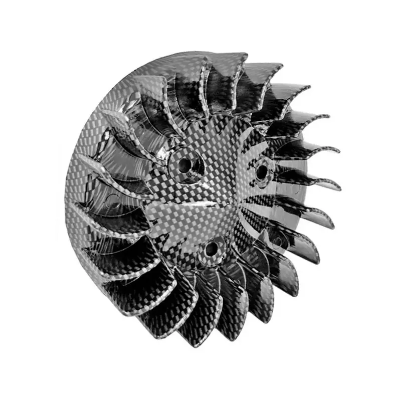 Authentique Turbine de Refroidissement MBK Booster Yamaha Bw's – 120mm Look CARBONE
