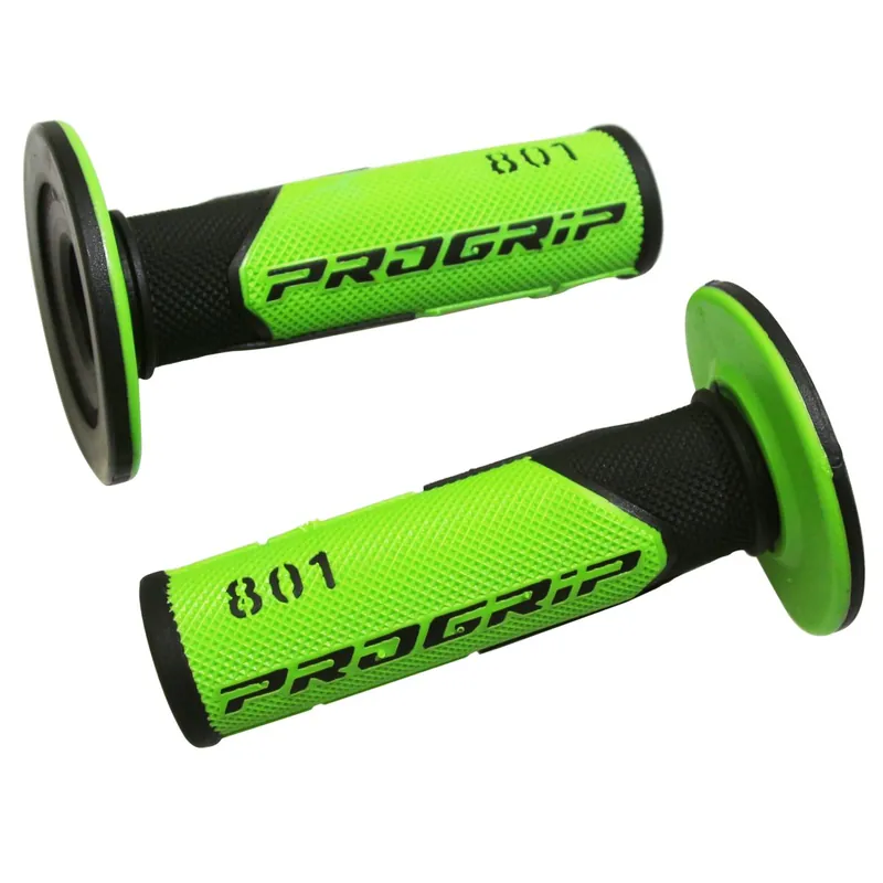 Poignées de Guidon - Progrip 801 Off Road Noir / Vert Expédition Rapide