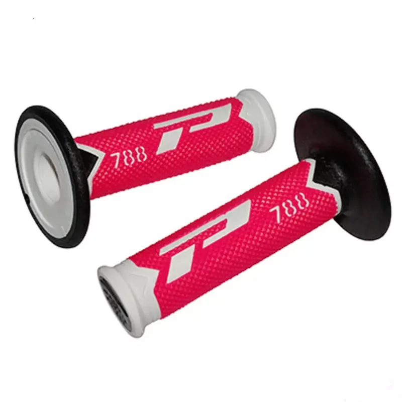 Expédition Rapide Poignées de Guidon – Progrip 788 Off Road Blanc / Noir / Fuchsia
