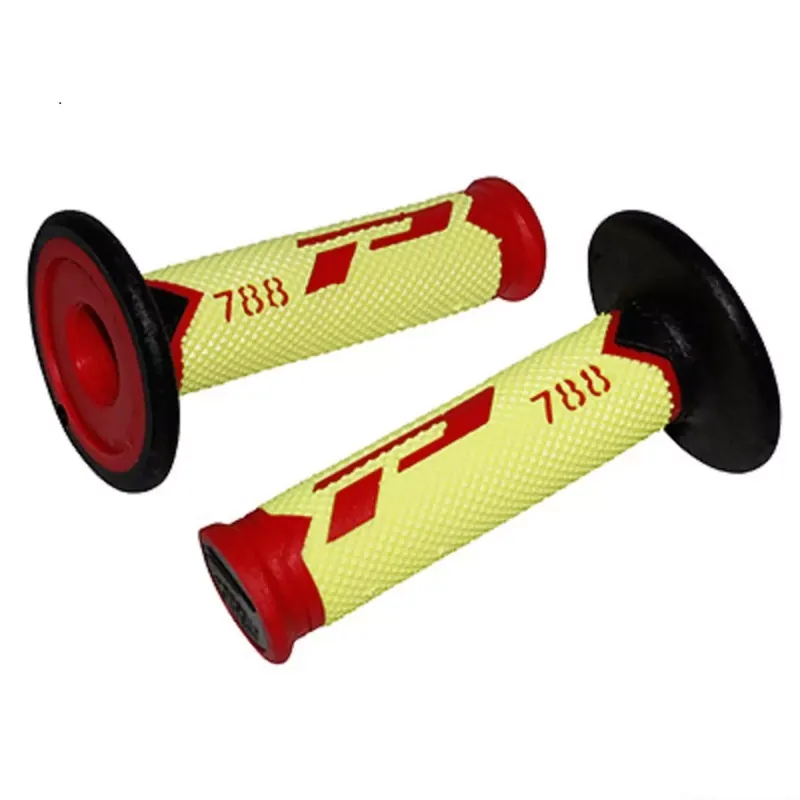 Poignées de Guidon – Progrip 788 Off Road Rouge / Noir / Jaune Nouveauté
