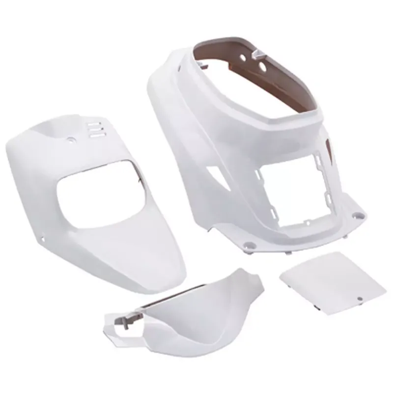 Kit Carénages / Carrosserie MBK Booster Yamaha Bw's avant 2004 – Blanc Brillant 4 pièces Achat Immédiat