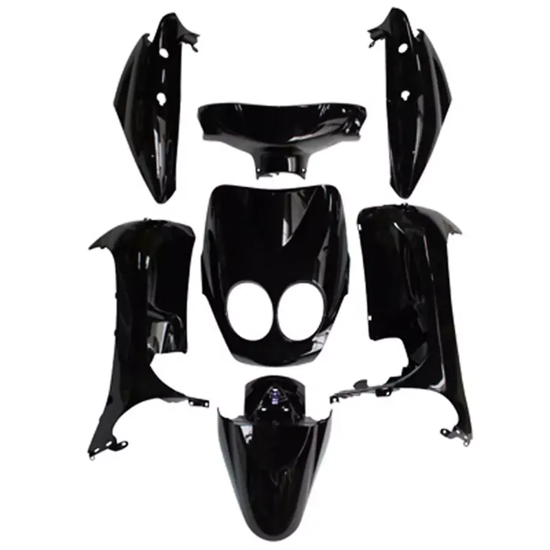 Commander Maintenant Kit Carénages / Carrosserie MBK Ovetto YAMAHA Neo's 2008 à 2010 – Noir brillant 7 Pièces