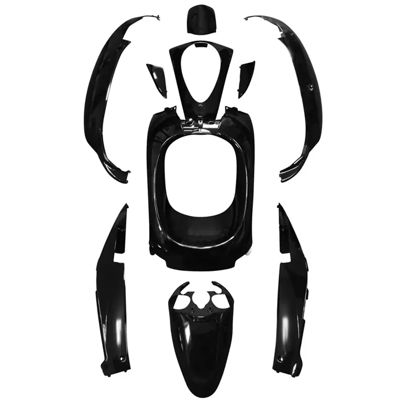 Kit Carénages / Carrosserie SYM Mio – Noir Brillant 10 pièces Bon Marché