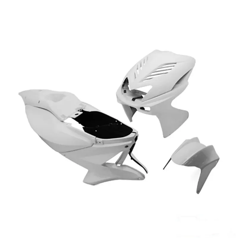 Kit Carénages / Carrosserie MBK Nitro YAMAHA Aerox avant 2013 - Blanc brillant Replay Design 8 pièces Prix Bas