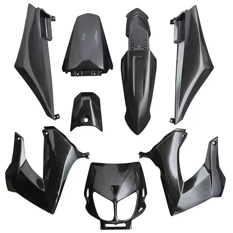 Quantité Limitée Kit Carénages Derbi Senda avant 2011 - Noir Brillant