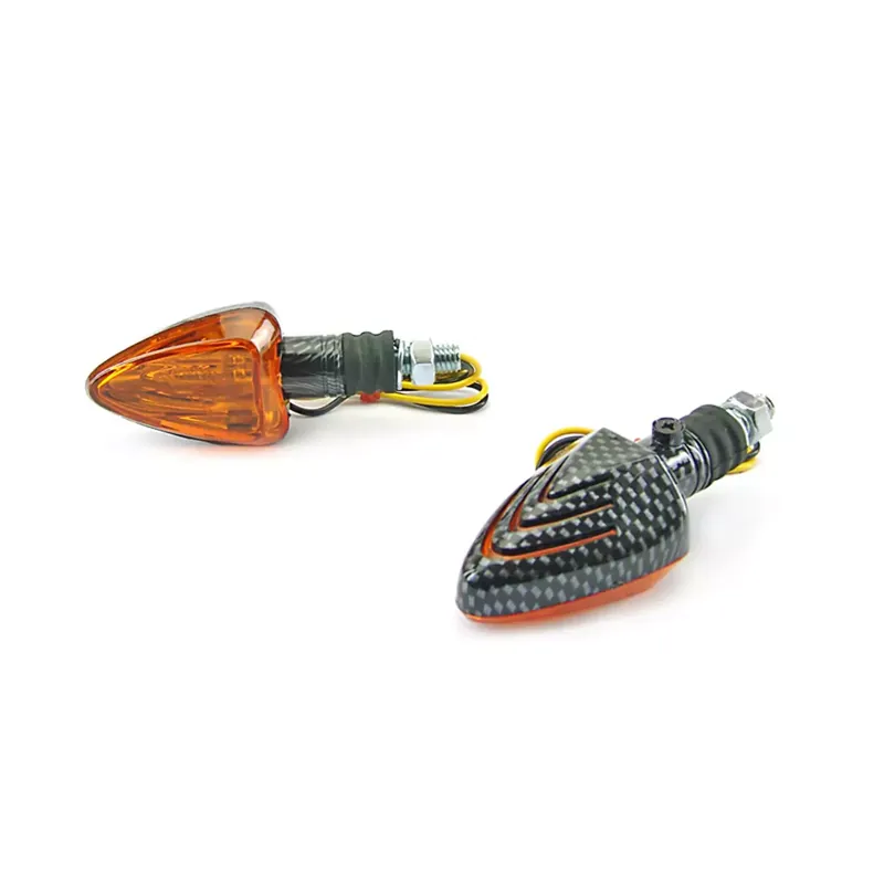Clignotants Replay triangle BA9S carbone brillant universels (paire) Offre Du Jour