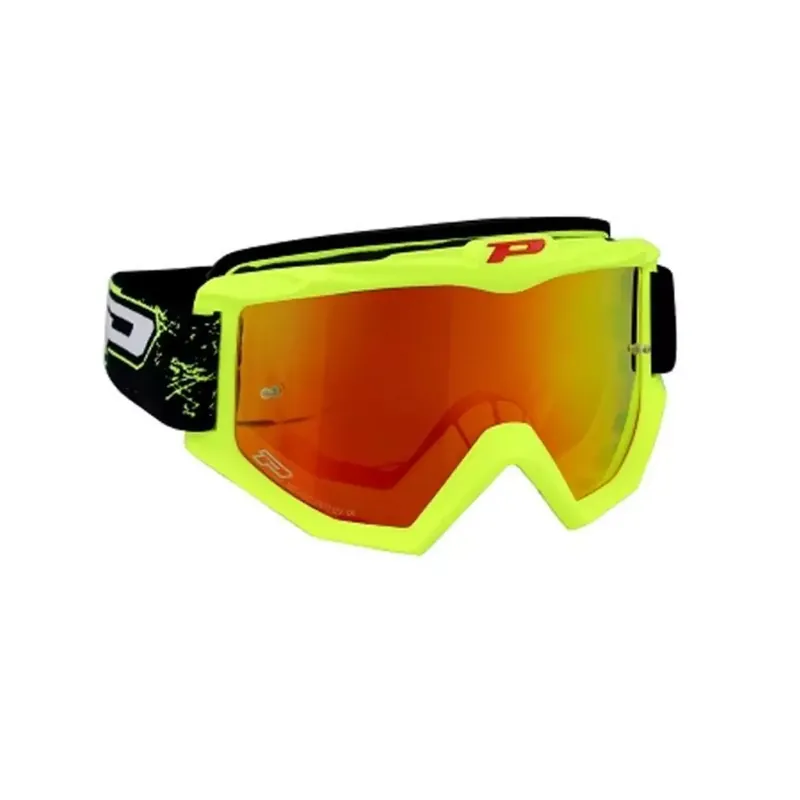 Meilleur Prix Masque / Lunettes Cross - PROGRIP 3204 Jaune Fluo