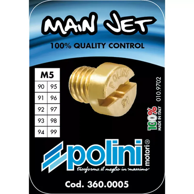 Produit De Marque Gicleur Principal DELLORTO PHBG SHA 90 à 99 – Coffret de 10 POLINI