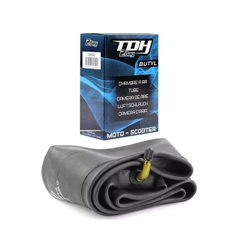 Remise Chambre à Air 10 Pouces 3.50×10 à 4.00×10 – TDH 2DAY Valve Coudée Schrader