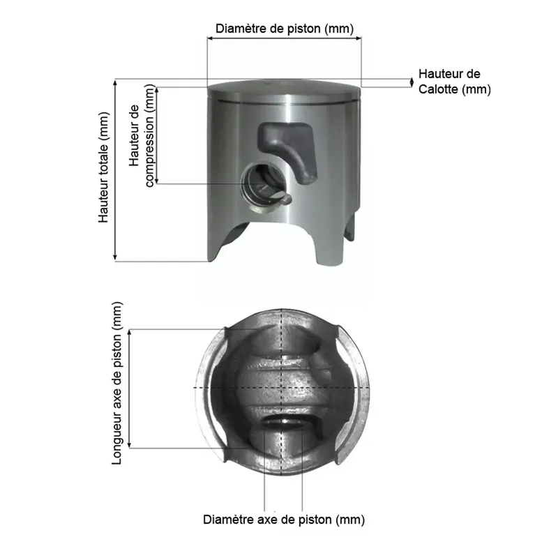 Prix Promo Piston 38.95mm à 38.98mm MBK 51 – BARIKIT Monosegment 38.95 mm