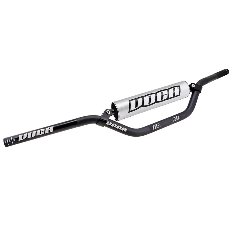 Guidon Cross 22mm – VOCA Cross Alu Noir / Mousse Silver Pas Cher