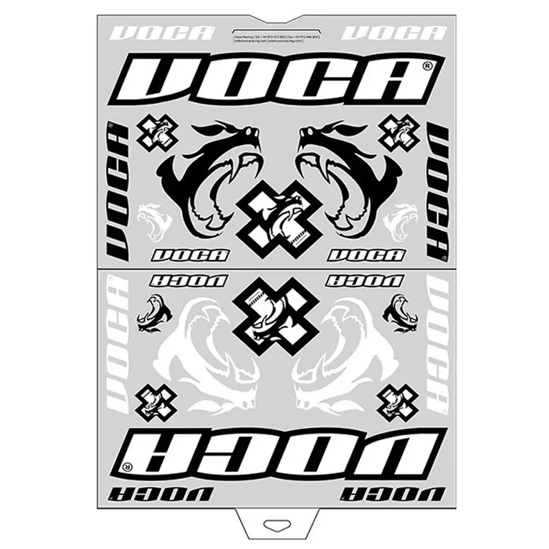 Dernier Modèle Kit Déco Autocollant / Sticker – VOCA Race-Squad 28 Pièces