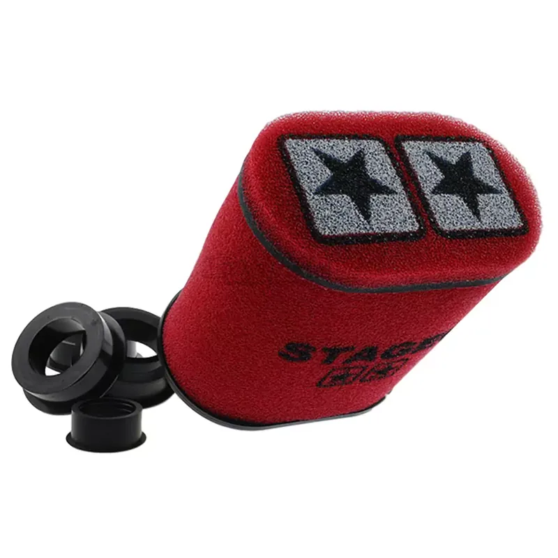 Filtre à air CP PHBG PHBN PHVA PWK - Stage6 Big Racing Double-mousse Ovale Rouge 28mm à 55mm Affaire À Saisir