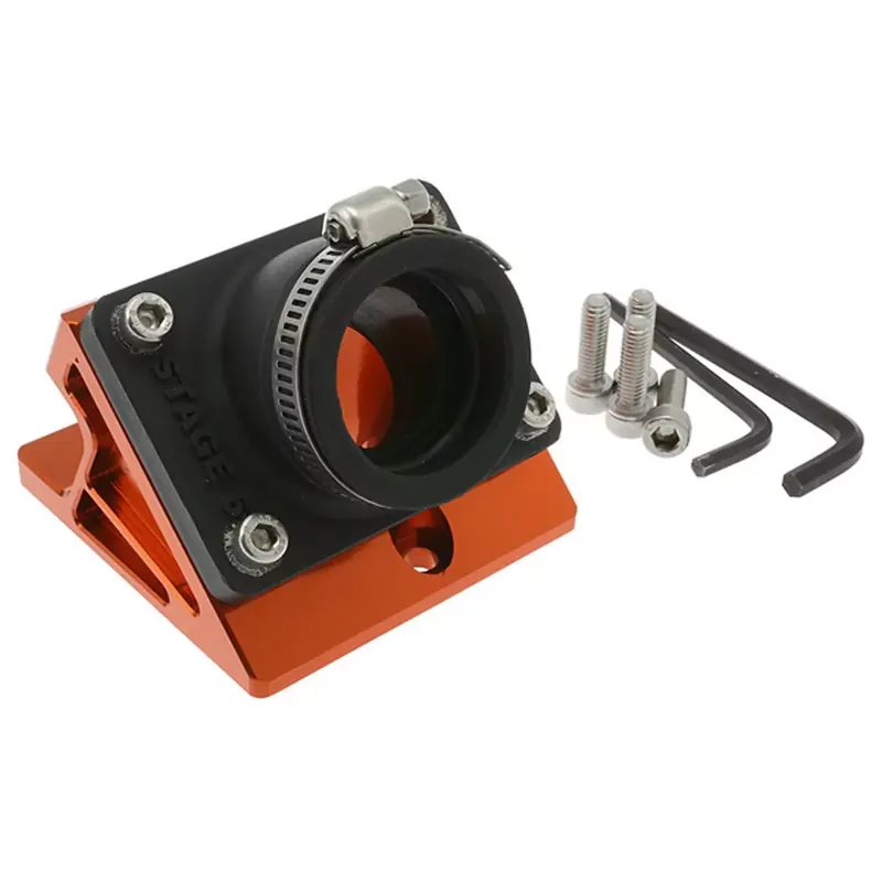 Retour Gratuit Pipe Admission "Cale" MBK Nitro YAMAHA Aerox – Stage6 pour carburateur central ORANGE