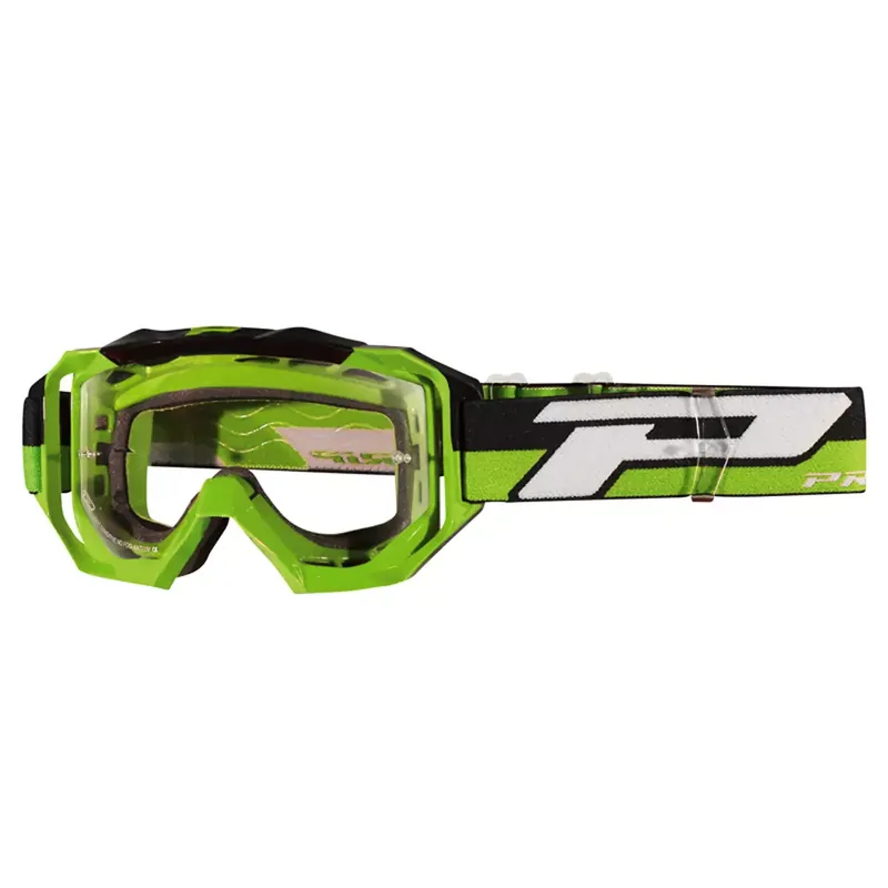Quantité Limitée Masque / Lunettes Cross – PROGRIP 3200LS Venom Vert "Light Sensitive Lens"