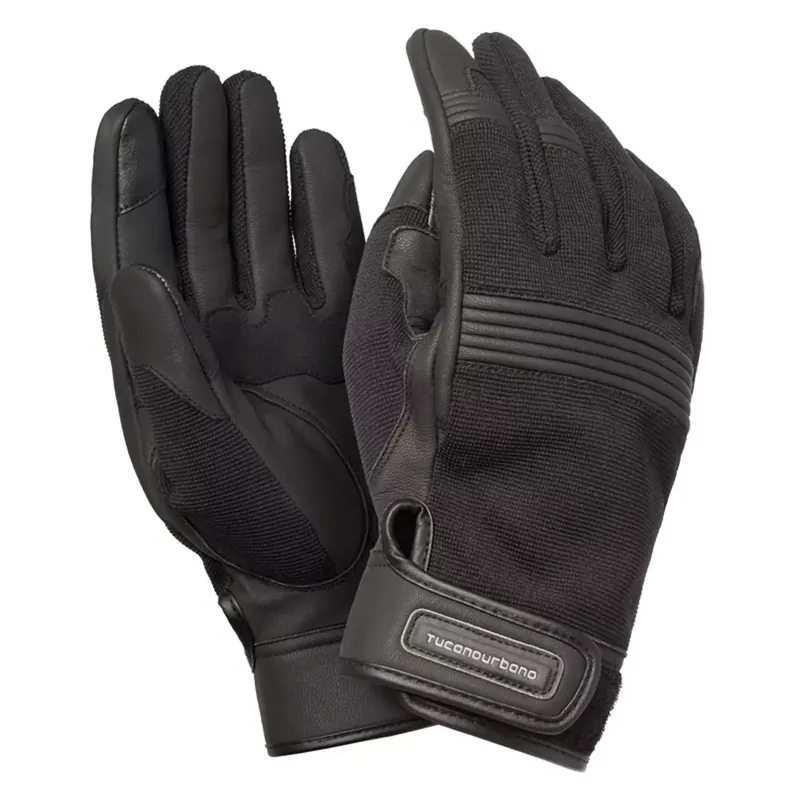 Bon Marché Gants Moto – Tucano Bob Printemps / été – Noir S