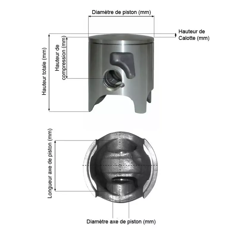 Acheter Direct Piston 47 à 48.5cc Derbi 74cc – BARIKIT 47.00 mm