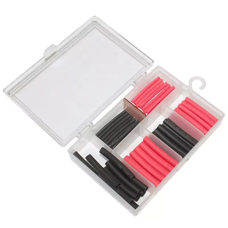 Prix Cassé Gaine / Manchon thermorétractable – 60 tubes assortis Noir / Rouge