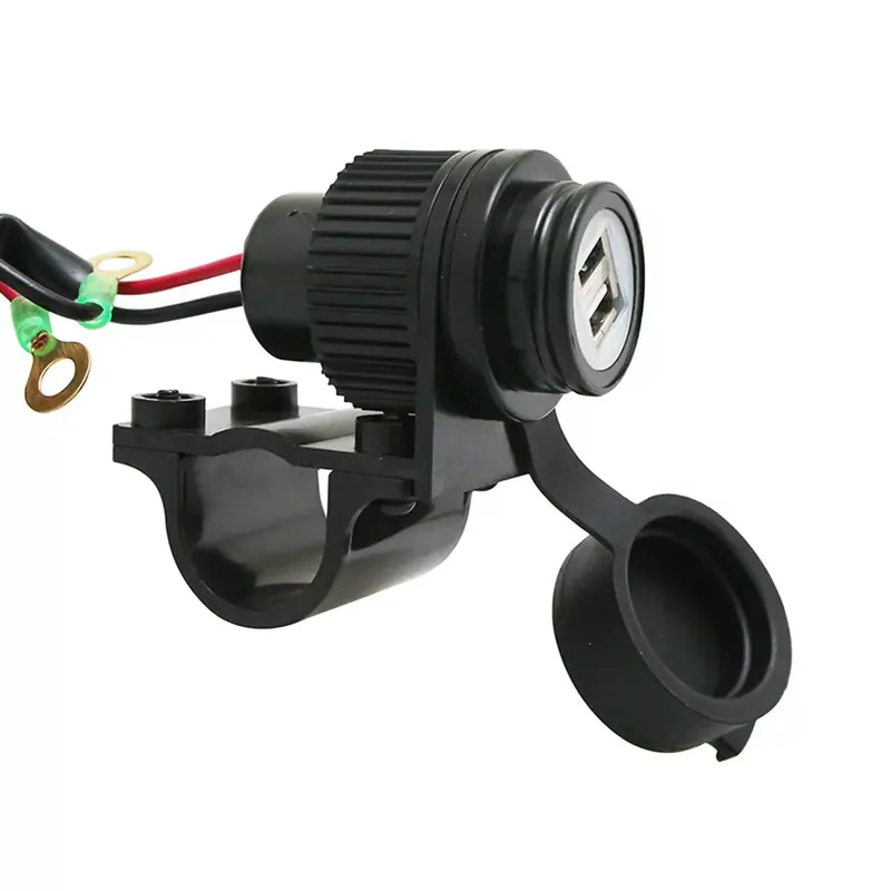 Solde Chargeur USB sur guidon – 12V 2A avec fusible