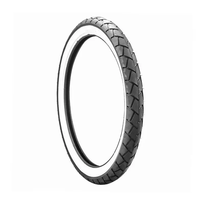 Pneu 17 pouces 2 3/4×17 – Mitas MC11 TL / TT REINF Flancs Blancs Réduction