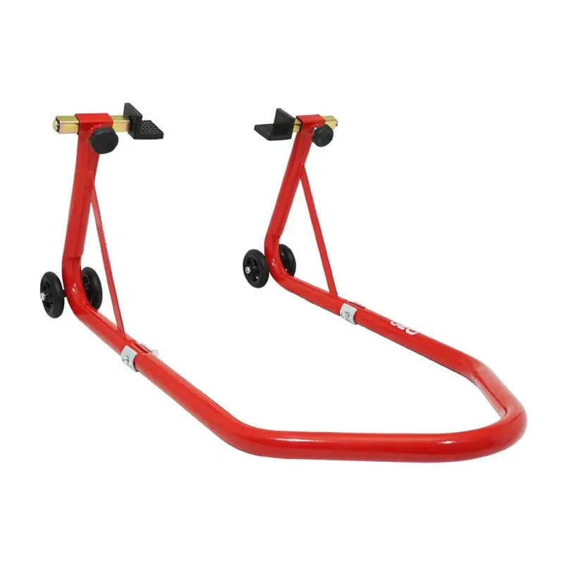 Béquille d'atelier / Lève Moto Arrière Acier – Rouge Haute Qualité