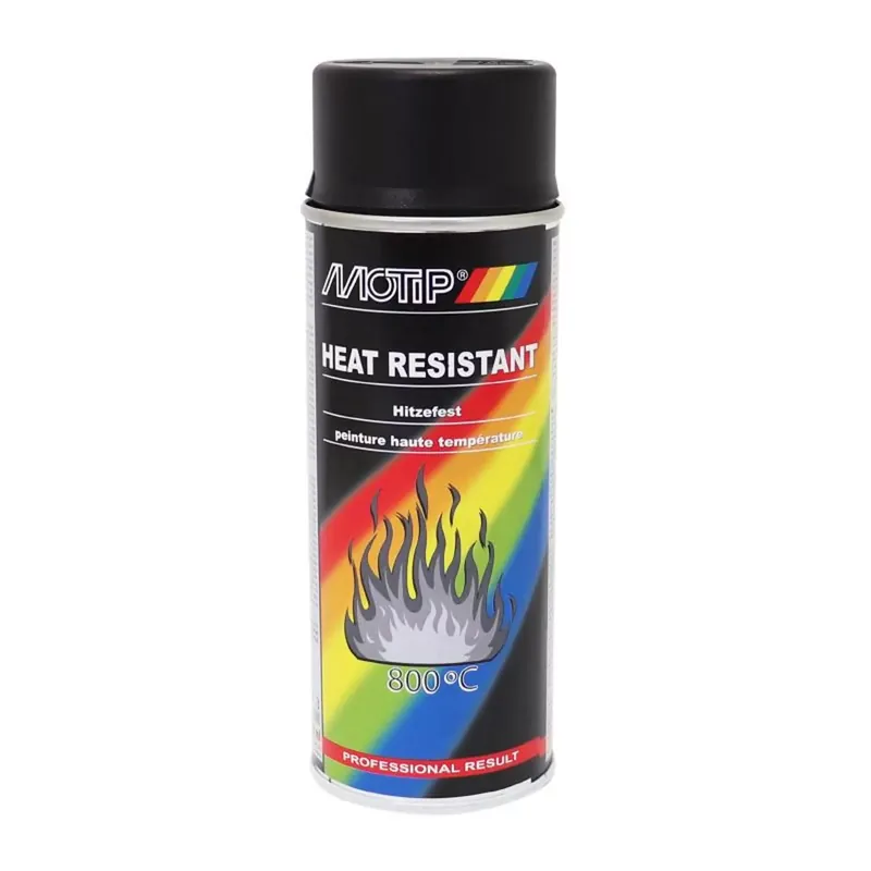 Pas Cher Bombe Peinture Haute Température 800° – Motip Pro Noir Mat