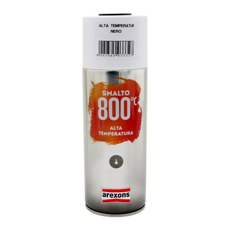 Bombe Peinture Haute Température 800° – Arexons Pro Noir brillant Satisfait Ou Remboursé