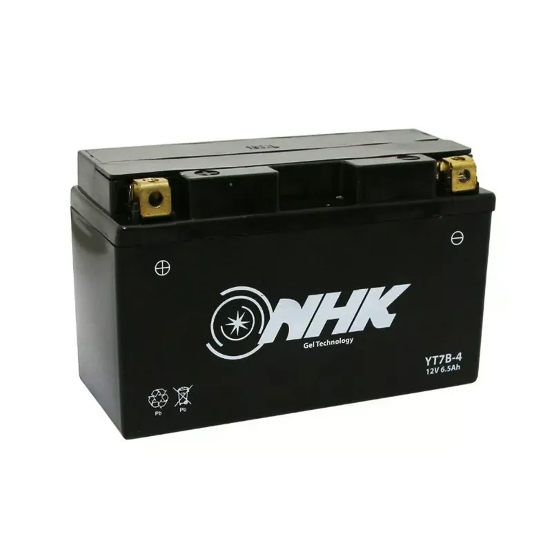 Batterie 12V 6.5 Ah NT7B-4 / YT7B-4 – NHK FA Prêt à l'emploi / Sans entretien +G Prix Cassé