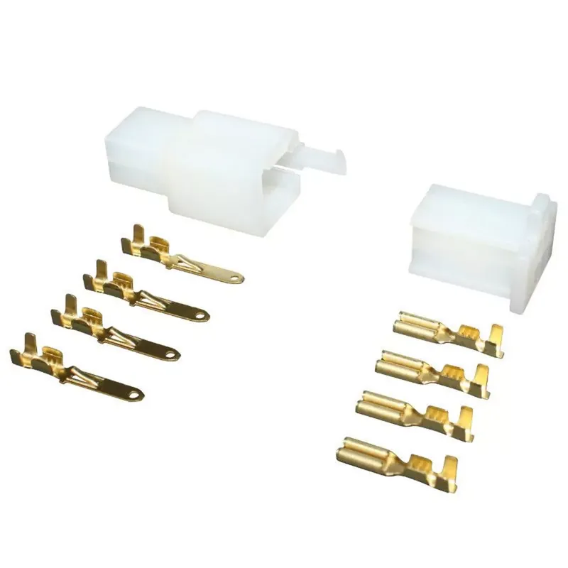 Top Vente Kit 8 Cosse électrique / Conecteur Mâles / Femmelle – Blanc
