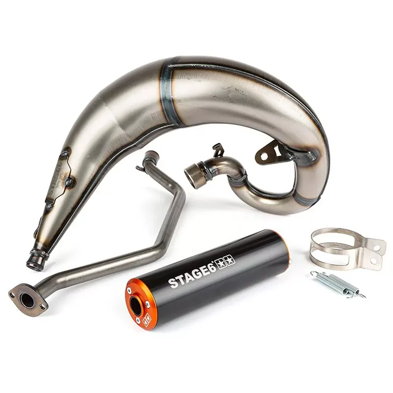Seulement Aujourd&rsquo;hui Pot Passage Haut Droit Sherco SE / SM 50 / 77cc – Streetrace CNC Noir / Orange Stage6