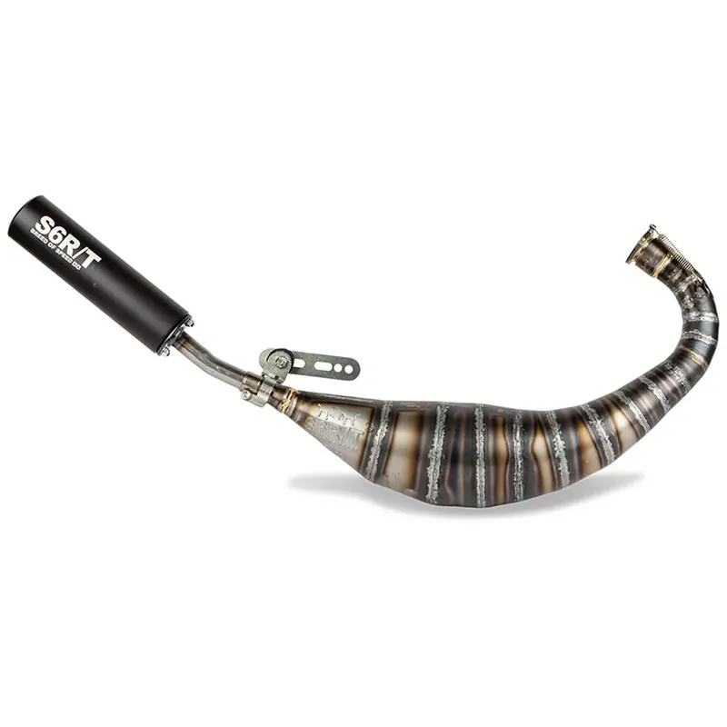 Expédition Rapide Pot Passage Bas Derbi E3 E4 90 / 100cc – CNC Noir Stage6 R/T