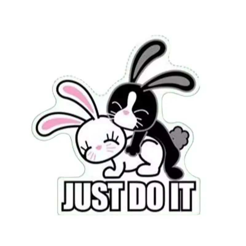 Top Vente Autocollant / Sticker – LETHAL THREAT Mini Vilain Lapin JUST DO IT 6 x 8cm
