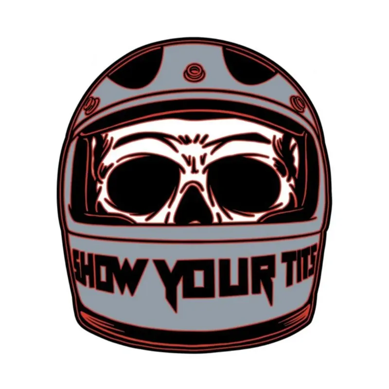 Quantité Limitée Autocollant / Sticker – LETHAL THREAT Mini Show Tours Helmet 6 x 8cm