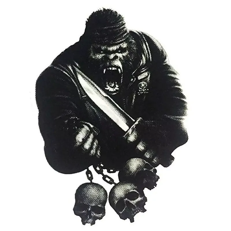 Autocollant / Sticker – LETHAL THREAT Mini Gorilla Skull 6 x 8cm Prix Cassé