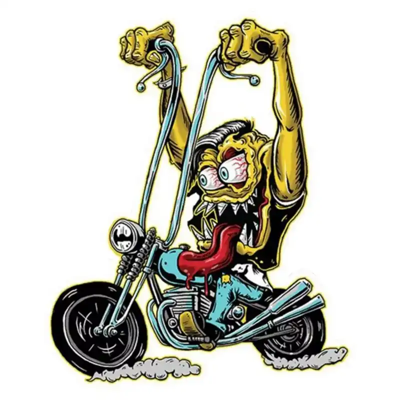 Produit De Marque Autocollant / Sticker – LETHAL THREAT Mini Biker Monster 6 x 8cm