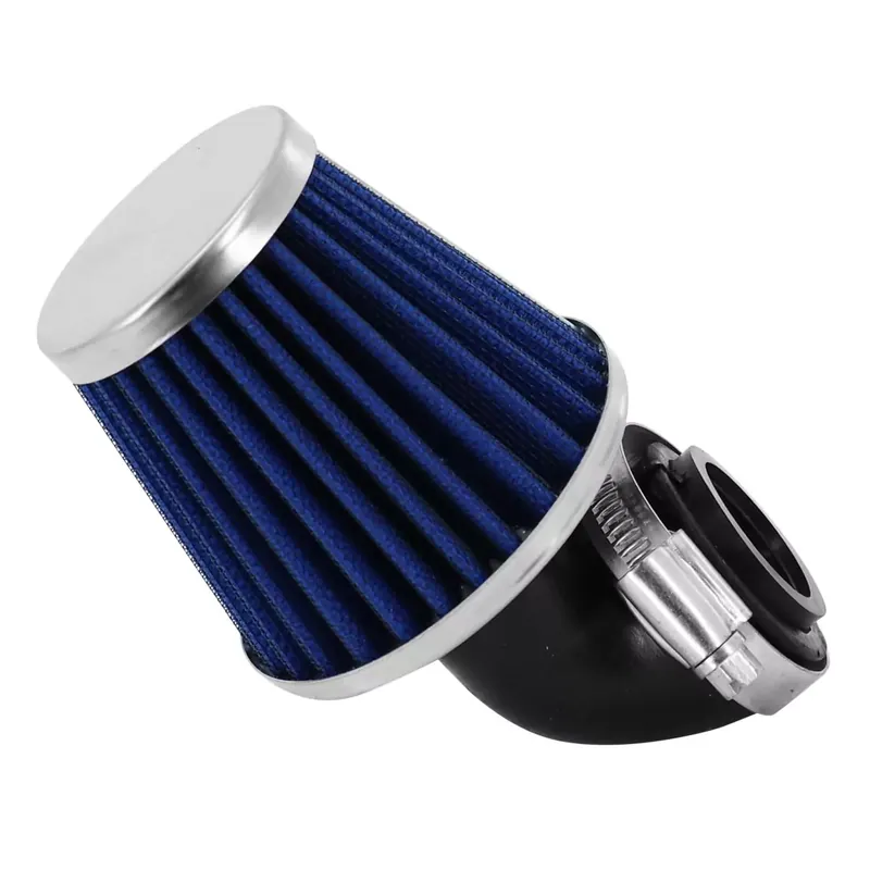 Paiement Sécurisé Filtre à air PHVA / PHBN – Replay KN Middle FC 28 / 35mm coudé 90 degrés Chromé / Bleu
