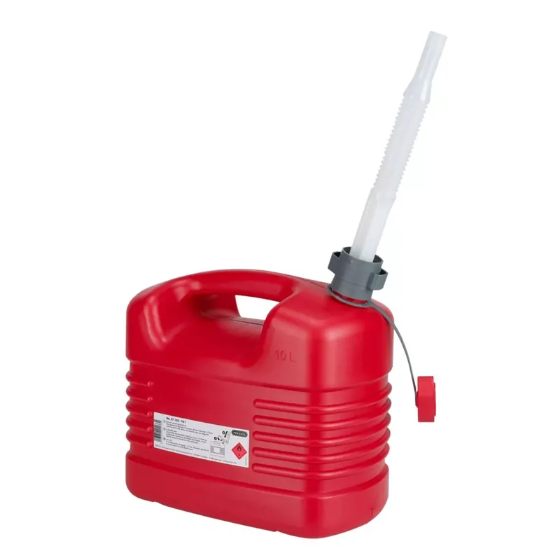 Prix Bas Jerrycan / Bidon Essence 10L Rouge avec bec flexible – Pressol