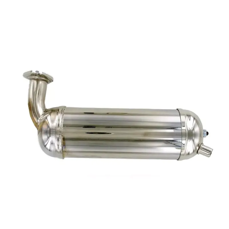 Réduction Pot Peugeot 103 SP MVL – Double sortie Chromé Fixation à Bride