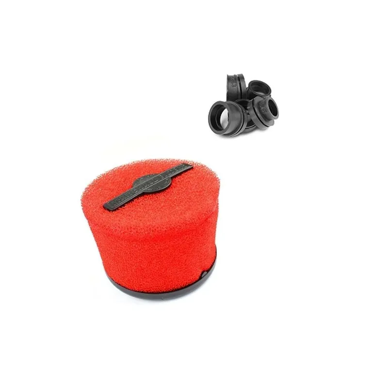 Bon Marché Filtre à air CP / PWK – Marchald Power Filter 46mm à 62mm droit / coudé 25 degrés L 95mm Rouge