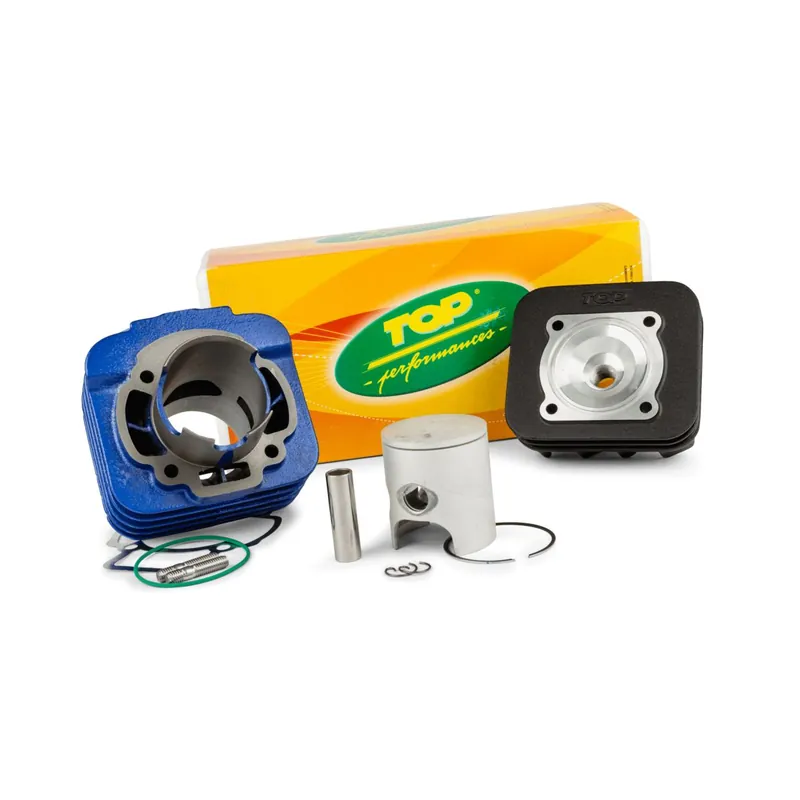 Kit Cylindre 70cc Piaggio Typhoon Zip AC – Top Perf Racing Gold Line Fonte bleu 47.6mm Super Prix