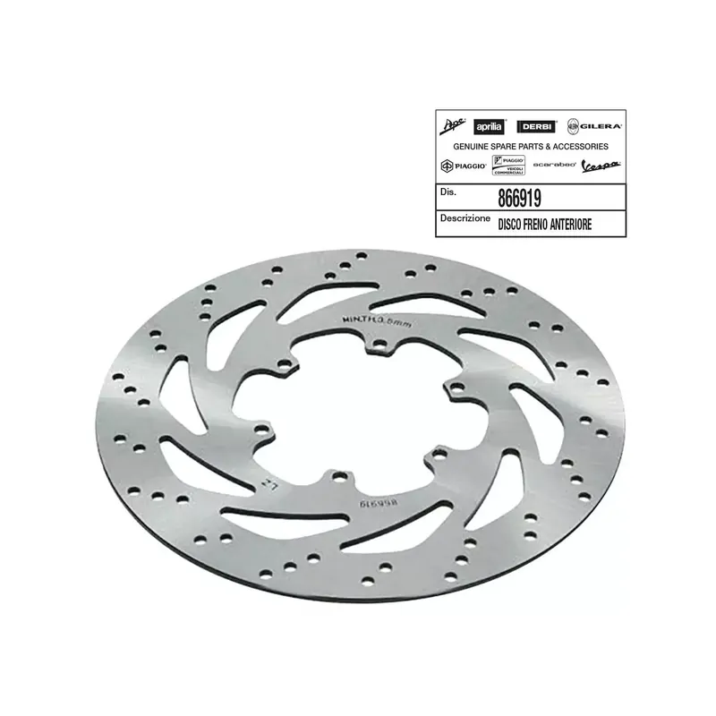 DISQUE DE FREIN AVANT 50 A BOITE ORIGINE PIAGGIO 50 GILERA SMT, RCR 2011//DERBI SENDA SM /2010/ APRILIA 50 SX, RX 2011/ Expédié Aujourd&rsquo;hui