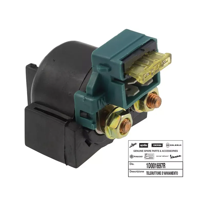 RELAIS DE DEMARREUR ORIGINE PIAGGIO 300-350-400-500 MP3, BEVERLY, 50-125 LIBERTY CORPORATE/APRILIA 1000-1100 RSV-4, TUONO V4, 90 Dernière Chance