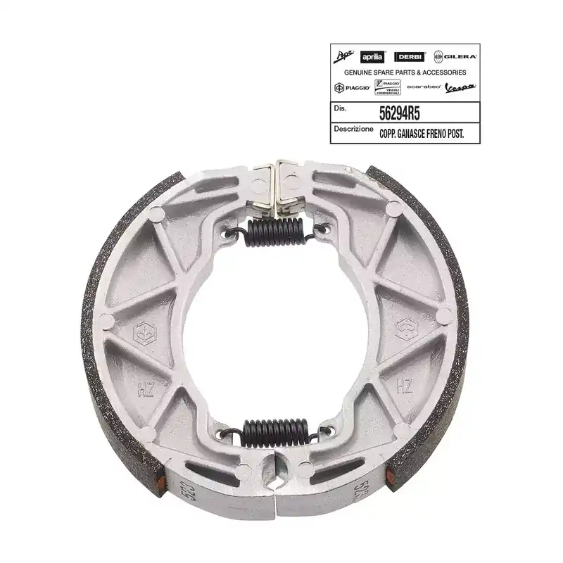 MACHOIRES DE FREIN ARRIERE ORIGINE PIAGGIO 125 FLY, LIBERTY, X8 STREET, VESPA PRIMAVERA, VESPA SPRINT/APRILIA 125 MOJITO, SPORT- Livraison Express