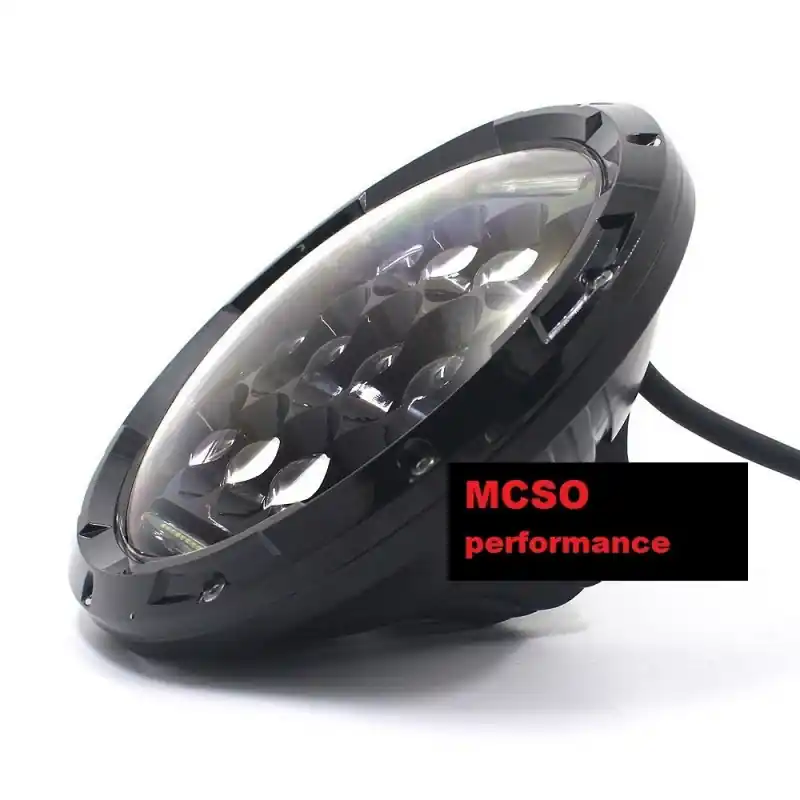 Expédié Aujourd&rsquo;hui PHARE AVANT LED NEUF TYPE CAFE RACER MÉTAL