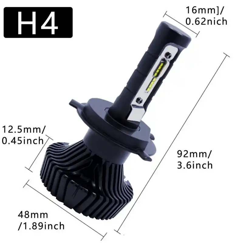 Livraison Express AMPOULE H4 LED 80W HAUTE PERFORMANCE LUMIÈRE DU JOUR