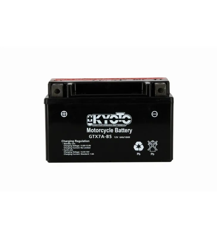BATTERIE KYOTO GTX7ABS LIVREE AVEC PACK ACIDE Offre Exclusive