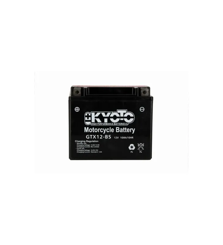 BATTERIE KYOTO GTX12BS LIVREE AVEC PACK ACIDE Dernier Modèle