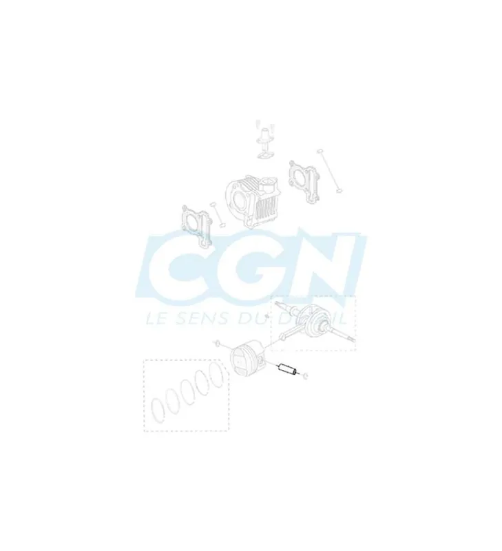 Pas Cher AXE DE PISTON 10 X 31 POUR PEUGEOT KISBEE 4T DE 2010 à 2017